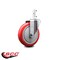 Service Caster 5 Inch Red Polyurethane Wheel Swivel 7/8 Inch Square Stem Caster SCC SCC-SQ20S514-PPUB-RED-78 - alternate 3